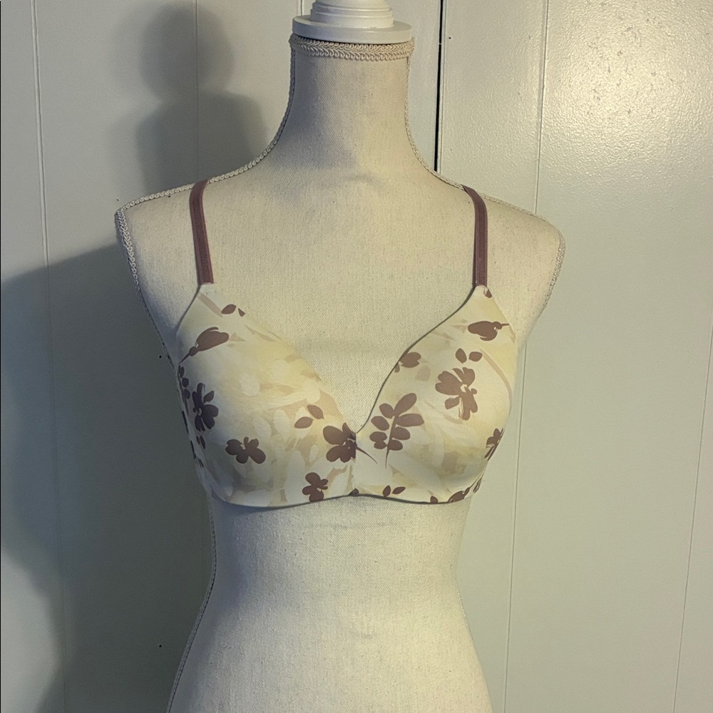Floral Print Women's Bra